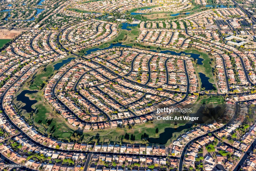 Suburban Phoenix Master Planned Community Aerial