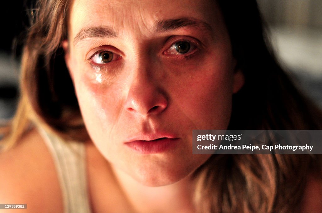 Woman crying