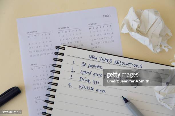 new year’s resolution - new year resolution stock pictures, royalty-free photos & images