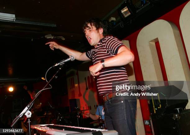 Pop band Scouting For Girls performing at the 100 Club in London in 2007