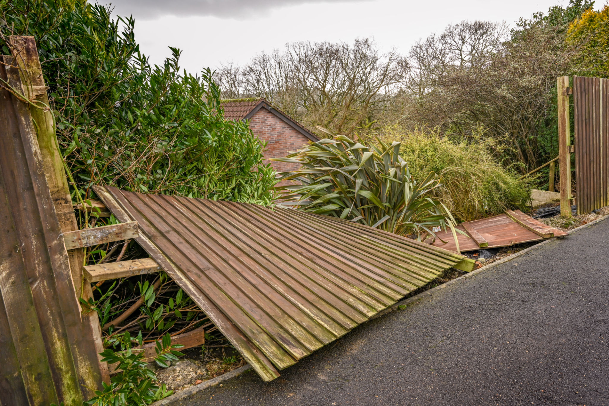 broken fence