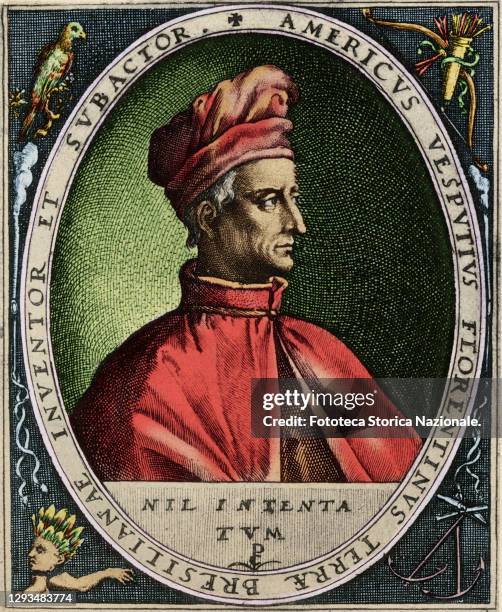 Amerigo Vespucci Italian navigator, explorer and cartographer. Leaving with Alonso de Hojeda in 1499, he skirted what is now Brazil and discovered...