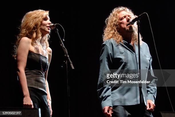 Alison Krauss and Robert Plant perform during the Austin City Limits Music Festival at Zilker Park on September 26, 2008 in Austin, Texas.