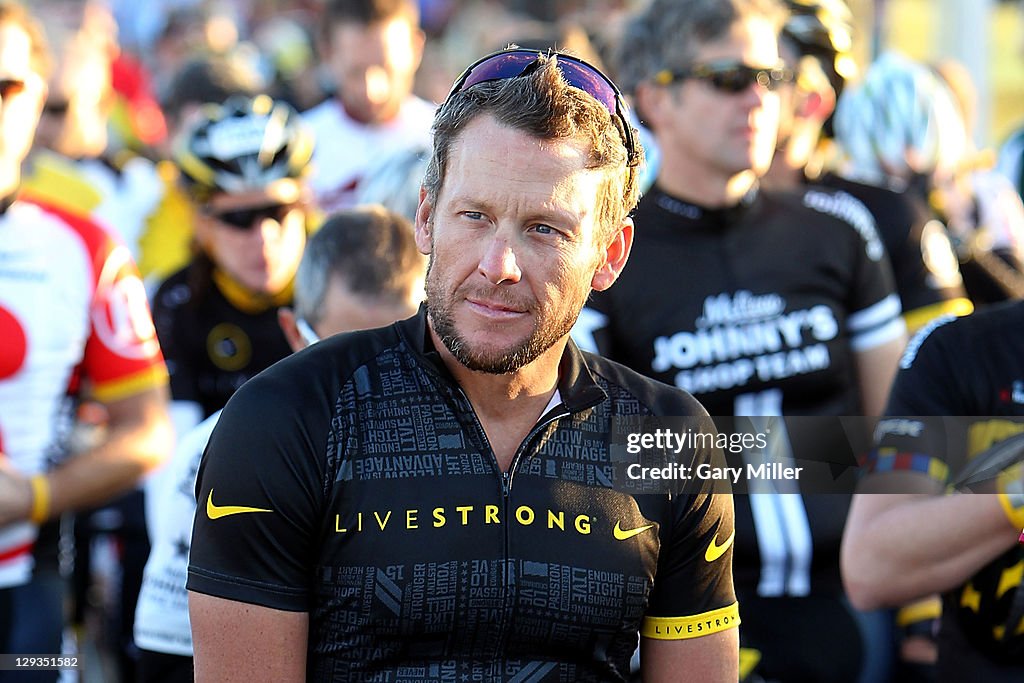 Team Livestrong Challenge Bike Ride With Lance Armstrong