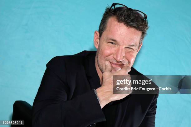 Tv host Benjamin Castaldi poses during a portrait session in Paris, France on .