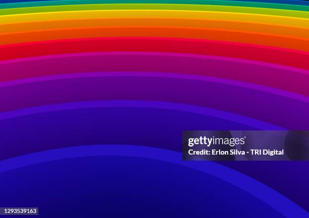explosion of layered rainbow colors for the pride flag - pride colors stock pictures, royalty-free photos & images