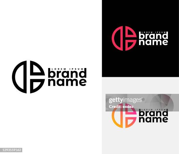 c logo set - modern alphabet stock illustrations