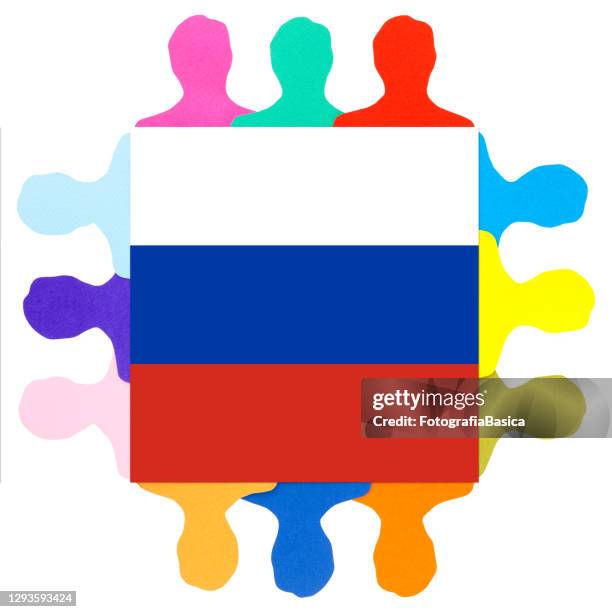 russian men - russian mob stock illustrations