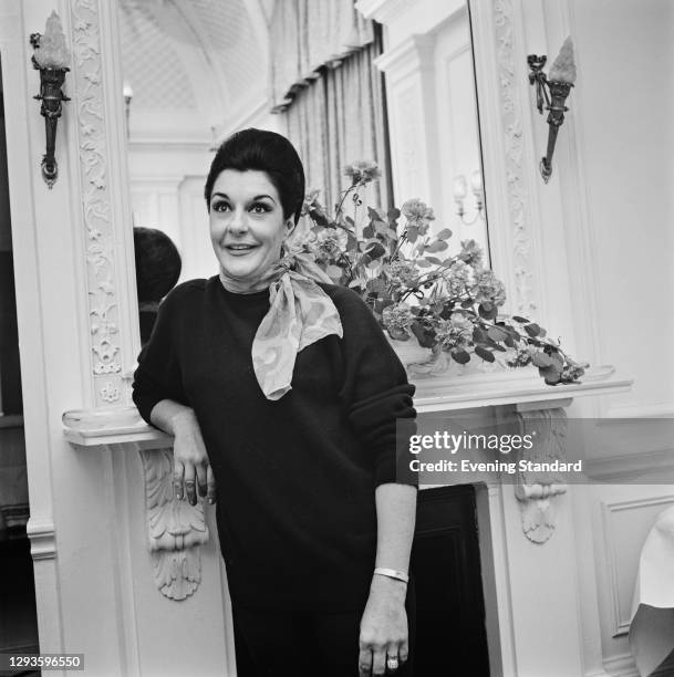 Australian operatic soprano Marie Collier , UK, 9th February 1968.