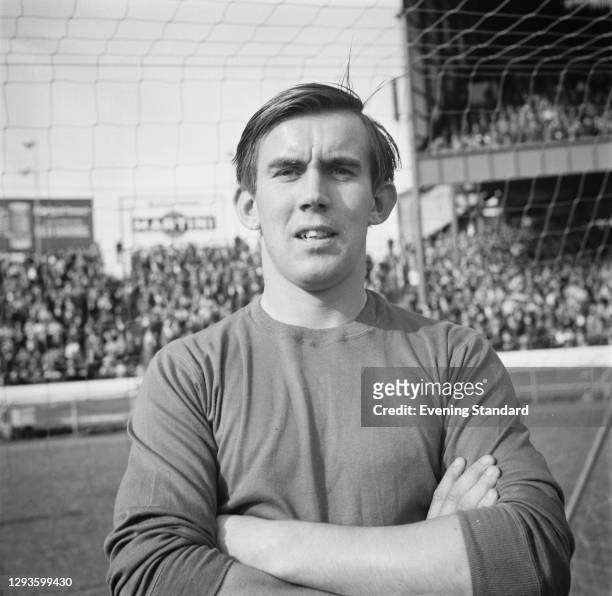 English footballer Bill Glazier, goalkeeper for Coventry City FC, UK, October 1967.