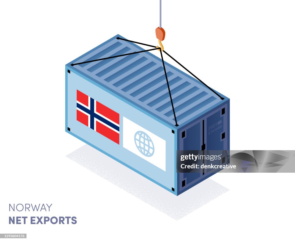 Norwegen Handelsabkommen Infografik Design