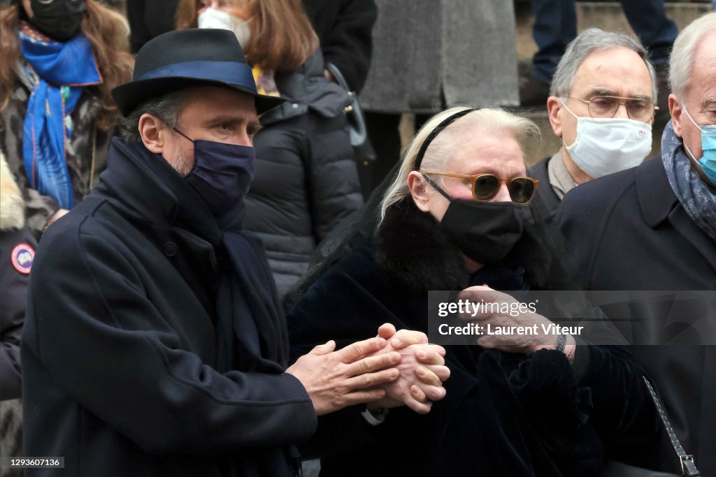 Claude Brasseur's Funerals In Paris