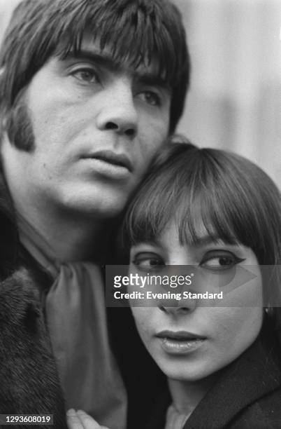 Israeli husband-and-wife singing duo Esther and Abi Ofarim, UK, 19th February 1968.