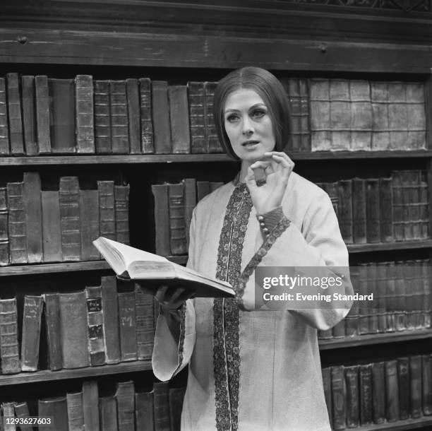 English actress Vanessa Redgrave stars in a stage version of Muriel Spark's novel 'The Prime of Miss Jean Brodie', UK, 5th May 1966.