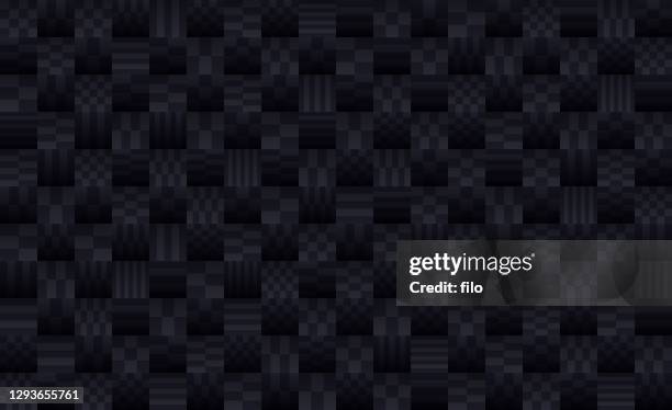 carbon fiber abstract background - chess board pattern stock illustrations