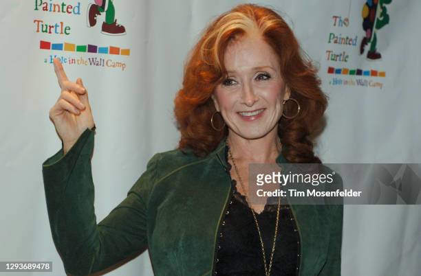 Bonnie Raitt attends Paul Newman's California camp "The Painted Turtle" benefit concert at Davies Symphony Hall on October 27, 2008 in San Francisco,...