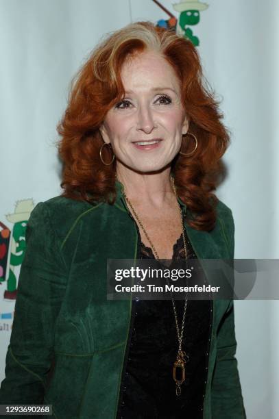 Bonnie Raitt attends Paul Newman's California camp "The Painted Turtle" benefit concert at Davies Symphony Hall on October 27, 2008 in San Francisco,...