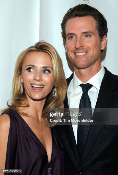 Jennifer Siebel Newsom and Mayor Gavin Newsom attend Paul Newman's California camp "The Painted Turtle" benefit concert at Davies Symphony Hall on...