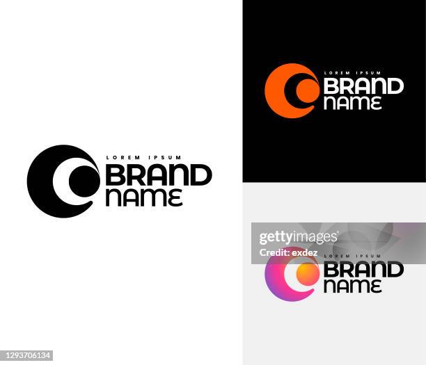 illustrations, cliparts, dessins animés et icônes de ensemble de logo c - lettre c