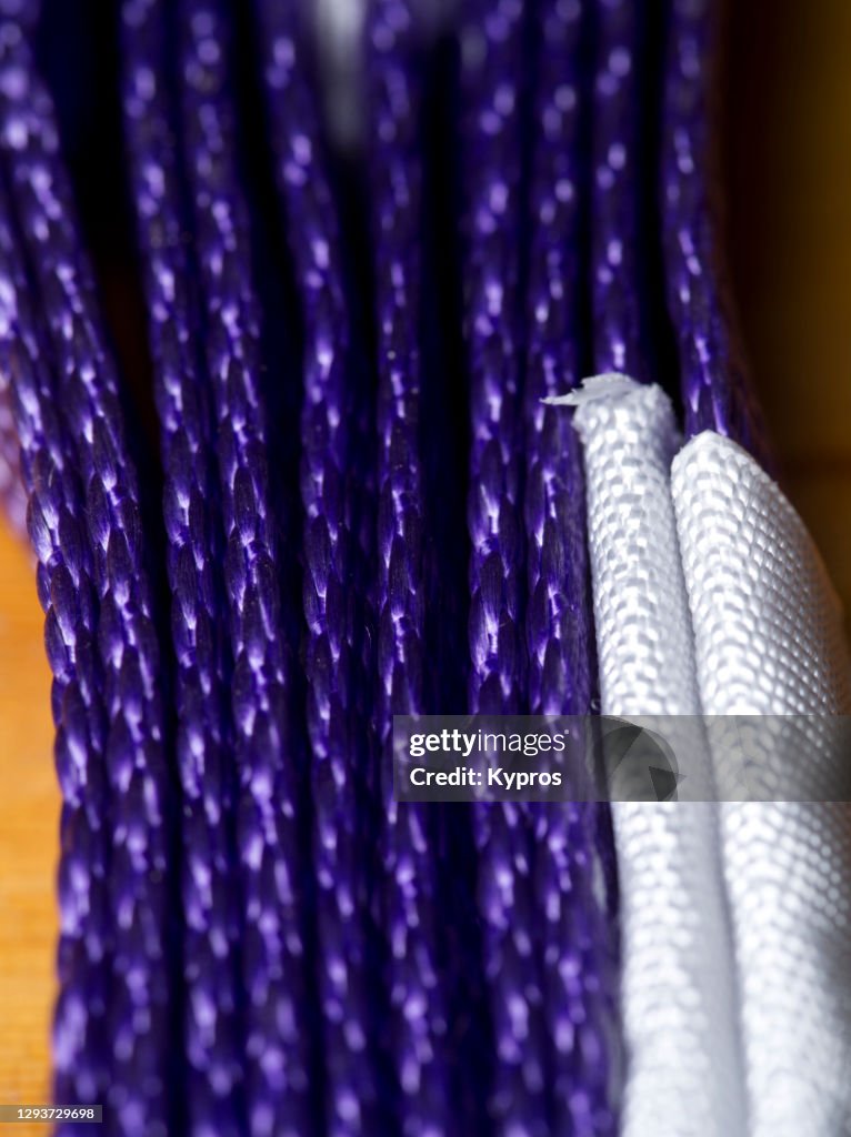 Strong Synthetic Lifting Strap For Hauling Heavy Loads Using Winch Or Crane