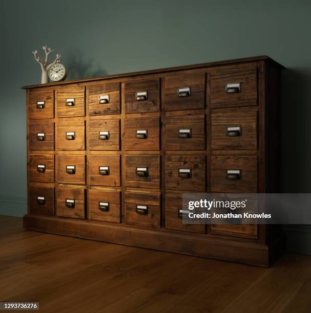 large chest of drawers - bureau design imagens e fotografias de stock