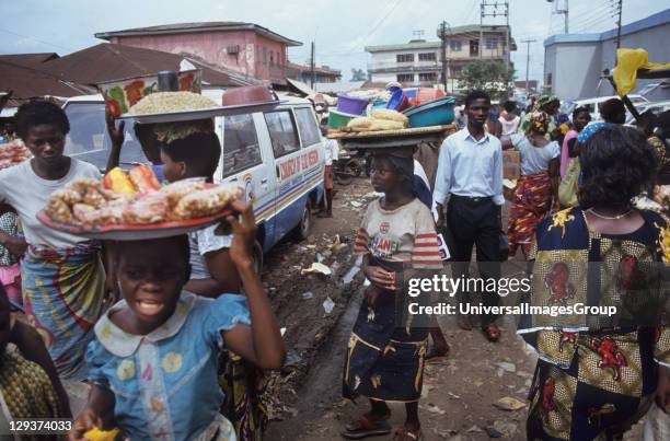 Market, Nigeria, Benin City,