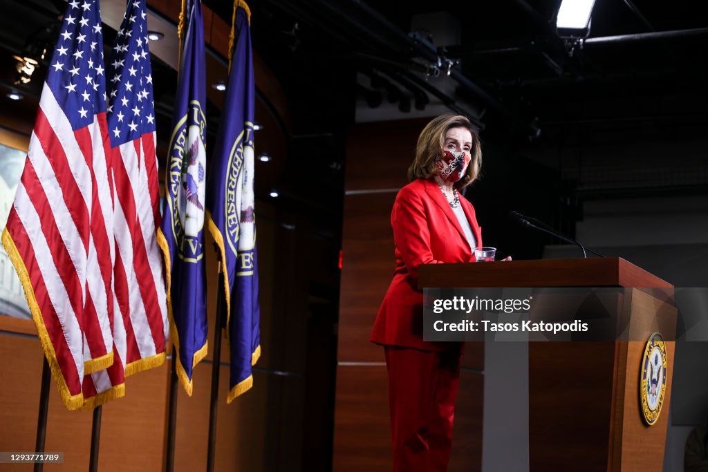 Speaker Pelosi Holds Final Weekly News Conference Of 2020