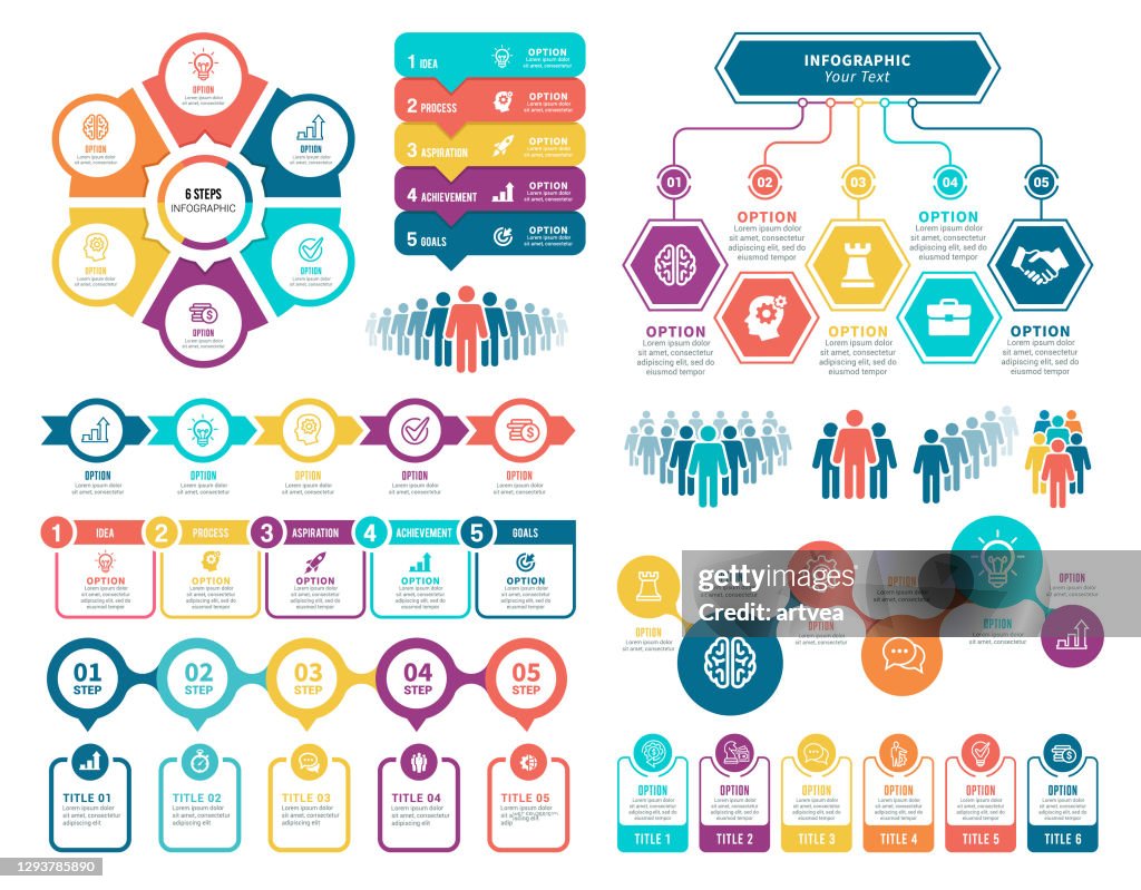 Set Of Infographic Elements High-Res Vector Graphic - Getty Images