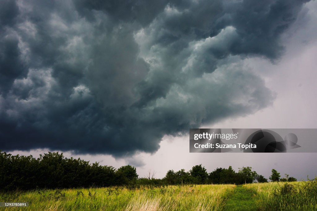 Dramatic sky before the storm