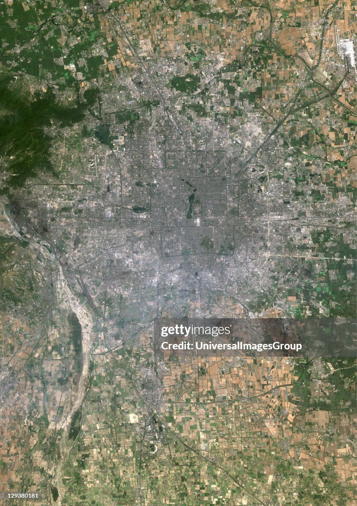 Beijing, China, True Colour Satellite Image