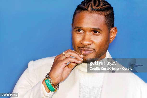 Usher attends 'Heaven' the 'The Art of Elysium´s 12th Annual Black Tie Artistic Experience' on January 5, 2019 in Los Angeles, California.