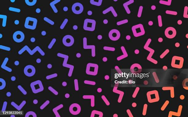 seamless abstract retro dash gradient background - youth culture stock illustrations