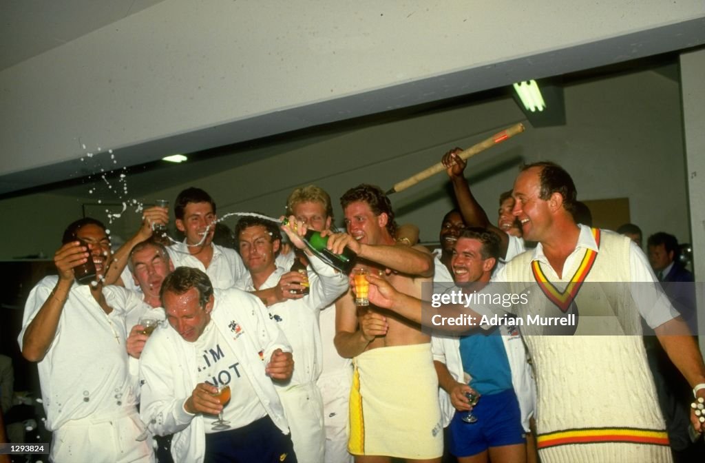 England players celebrate