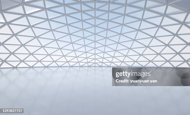 3d rendering exhibition background - white architecture stock pictures, royalty-free photos & images