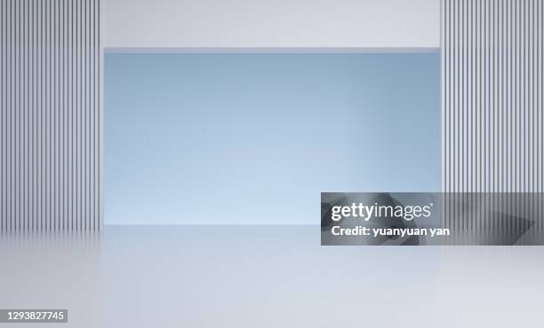 3d rendering exhibition background - theaterdecor stockfoto's en -beelden
