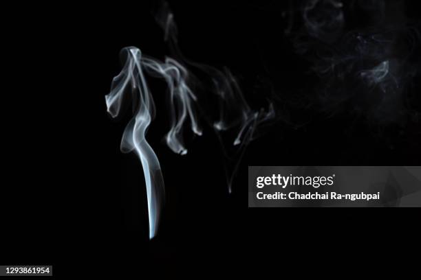 white smoke with black background smoke. smoke concept. - cigar texture stock pictures, royalty-free photos & images