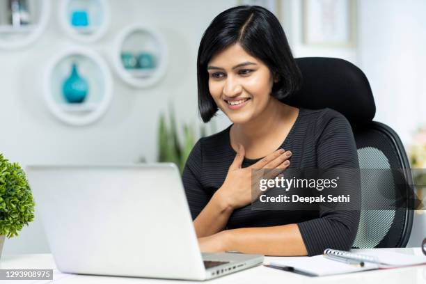 business woman - stock photo - thank you smile stock pictures, royalty-free photos & images