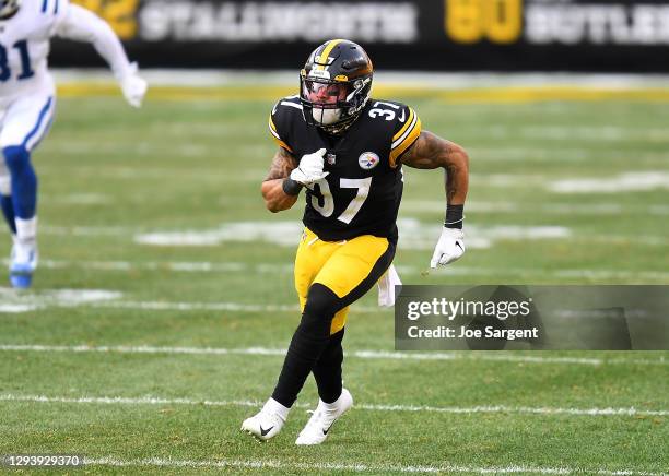 Jordan Dangerfield of the Pittsburgh Steelers in action during the game against the Indianapolis Colts at Heinz Field on December 27, 2020 in...