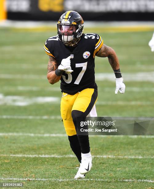 Jordan Dangerfield of the Pittsburgh Steelers in action during the game against the Indianapolis Colts at Heinz Field on December 27, 2020 in...
