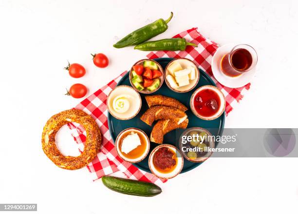 turkish breakfast - turkish culture stock pictures, royalty-free photos & images