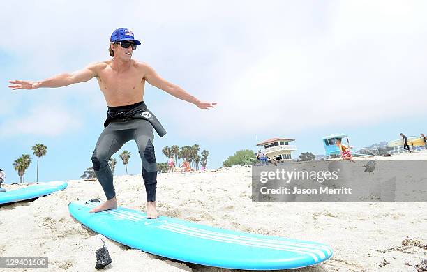 Professional surfer Bruce Irons during the Oakley annual "Learn to Ride" surf trip fueled by Muscle Milk at Montage Laguna Beach Hotel on June 25,...