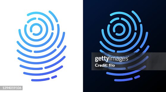 Fingerprint Line Symbol Fingerprint Line Symbol