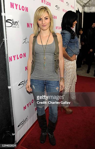 Personality Alison Haislip attends NYLON Magazine's 12th Anniversary Celebration hosted by the stars of "Sucker Punch" and presented by Silver Jean...