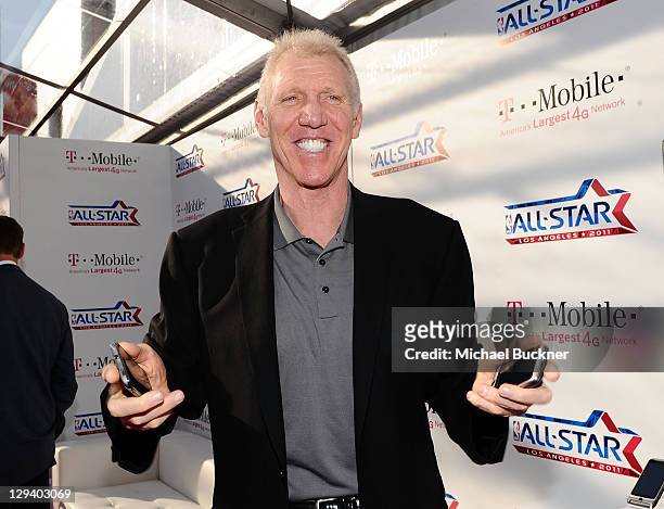 Former NBA player Bill Walton arrives at the T-Mobile Magenta Carpet at the 2011 NBA All-Star Game at L.A. Live on February 20, 2011 in Los Angeles,...