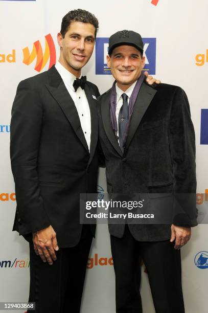 President Jarrett Barrios and stylist Phillip Bloch attend the 22nd Annual GLAAD Media Awards presented by ROKK Vodka at Marriott Marquis Times...