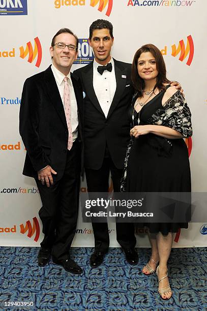 Ted Allen. GLAAD President Jarrett Barrios and Alex Guarnaschelli attend the 22nd Annual GLAAD Media Awards presented by ROKK Vodka at Marriott...