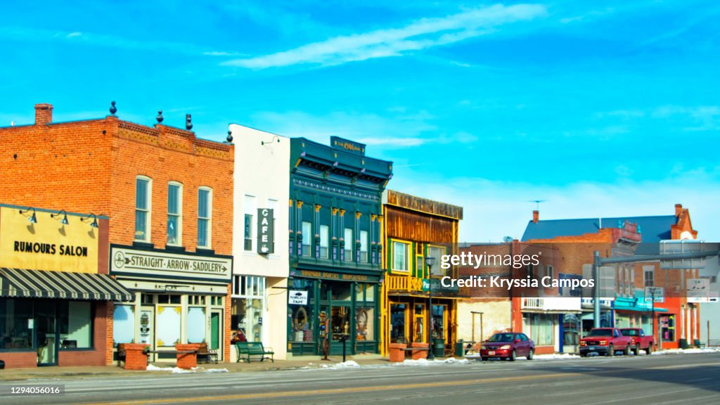 American West Old Town Storefronts at Panguitch - Utah