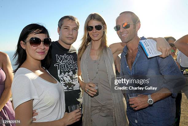 Amanda Fairey, artist Shepard Fairey, model Angela Lindvall and producer/director Peter Glatzer attend the 10 Years of Toyota Prius Anniversary...