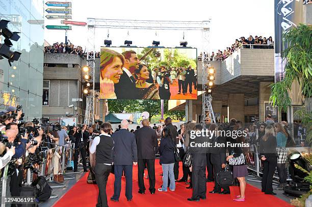 Fans arrives at the London premiere of "Raavan" at BFI Southbank on June 16, 2010 in London, England.