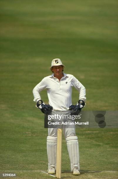 Ian Smith of New Zealand stands with his hands on his hips during a match against Middlesex at Lord's in London. \ Mandatory Credit: Adrian...